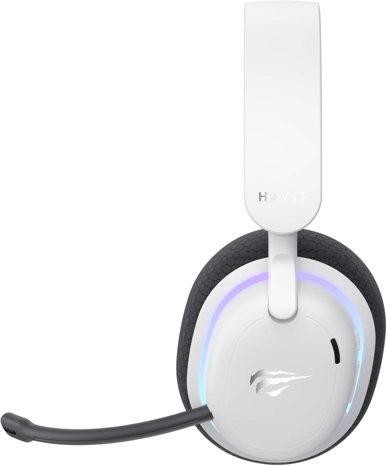 havit Fuxi-H7 Wireless Gaming Headset, 2.4GHz USB Wireless Gaming Headsets for PS5, PS4, PC, Bluetooth Over-Ear Headphones with Mic, 7.1 Surround Sound, 40+H Battery, RGB Light